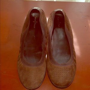 cole haan  ballet flat sz 11 brown